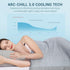 Elegear Cooling Blanket Throw - Arc-Chill 3.0 Cool Fiber, Lightweight Summer Cold Blankets for Night Sweats, Blue