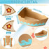 Jingmore 24 Set Pcs Theme Party Decorations Disposable Paper Food Serving Tray Boats Tray with Bamboo Sticks