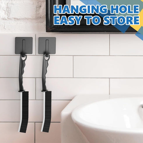 Hard Bristle Crevice Cleaning Brush, Pack of 5, Multifunctional Tools for Bathroom, Shower, Grout, Household Use