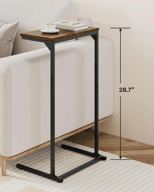 28.7 inch TB01BB071 TUTOTAK C Shaped End Table, Tv Tray, Small Side Table, Tall Couch Table, Tray Table, Sofa Table