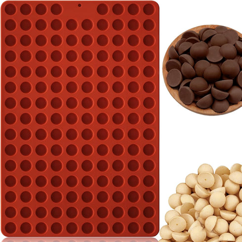 HKNMTT Mini Semi Sphere Shape Molds Silicone, 148 Cavities Round Baking Moulds