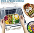 iknoe Insulated Lunch Bag for Women, 9L Sturdy Wide-Open Foldable & Portable Lunch Tote, Water-resistant Thermal Lunch