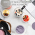 2 Pack 16oz SOLIGT Overnight Oats Containers with Lids, Folding Spoons and Divided Compartments for Fruit & Nuts, Small