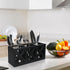 Ayiaren Wooden Silverware Holder, Cutlery Organizer Bin for Kitchen Countertop Storage