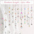 Ysleen 10 Pcs Colorful Crystals Suncatcher Hanging Sun Catcher for Window with Chain Pendant Ornament Garden Prism