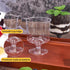 120 Pack Set 60 5Oz 60 Golblet Plastic Dessert Cups Pcs Clear Mini Parfait Cup with Spoons for Party, Disposable Round