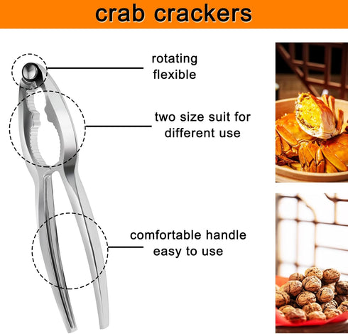 21 6 6 6 2 1 Seafood Cracker Tools, Pcs Crab Leg Crackers and Tools, Crab Crackers, Crab Leg Forks/Picks, Lobster