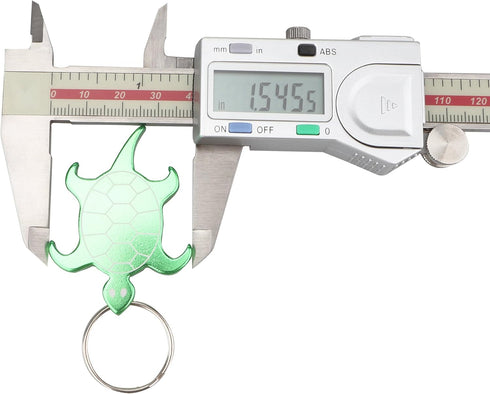 SWATOM Turtle Aluminum Alloy Bottle Opener Keychain, Creative Gifts Accessories (1, Green Turtle)