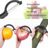 Aovchei 4.72 Inch 12 1 2 1 Super Sharp Stainless Steel Blades Apple Slicer, Corer and Divider, Super Sharp Peeler