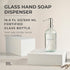 MaisoNovo Hand Soap Dispenser for Bathroom | 16.9 fl oz Clear Glass Silver Pump x 1 by MAISONOVO