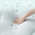 Hansleep Memory Foam Twin Size Mattress Topper - Gel Twin Mattress Pad with Deep Pocket, 39x75 Inches, White