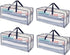 VENO 4 Pack Moving Bags with Backpack Straps, Clear Storage Bags for Packing Supplies and Dorm Room Essentials