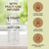 LeafLife 17oz Premium Bamboo Tea Bottle - Insulated Tea Infuser Bottle - Loose Tea Gifts & Accessories