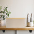Beautiful Bread Box with Wooden Lid for Kitchen Countertop, Spacious Container for Homemade Bread, Muffins, Bagels