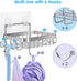 SUS304 6 Drilling-Silver-1 Pack ODesign Soap Dish Holder Stainless Steel with Hooks Loofah Bath Sponge Towel Razor