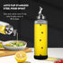 Set 17 oz Set 2 Glass Olive Oil Dispenser Bottle for Kitchen Shatterproof & Leakproof Oil and Vinegar Dispenser