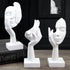 prosfalt 3 Pcs Thinker Statue,Modern Home Resin Sculptures,Collectible Figurines for Home Office Bookshelf