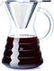 Unbreakable Pour Over Coffee Maker, 27 fl oz, 6-7 Cups, Heat-Resistant Borosilicate Glass, Stainless Filter