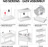 3 2 SOLEJAZZ Tier Rolling Storage Cart with Wheels Slim Craft Nail Makeup Snack Art Baby Utility Cart Organizer on
