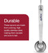 Zyliss Premium Stainless Steel Measuring Spoon Set - 4 Piece Dry Ingredient Nesting Measuring Spoons for Kitchen