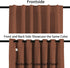 H.VERSAILTEX Blackout Curtains Thermal Insulated Room Darkening Panels for Bedroom (2 Panels, Washed Spice, 52 x 54