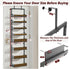 DreamPine 8-Tier 2 1 Over the Door Pantry Organizer, Door Spice Rack Organizer Pantry, Behind the Door Storage