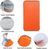 CD Case Holder, 80 Capacity Hard Plastic CD/DVD Storage Binder for Car, Home, Office, Travel (Orange)