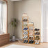 4 (4 Vertical Shoe Rack Small, Tier Portable Folding Shoe Storage Rack, Without Installation Free Standing Shoe Rack