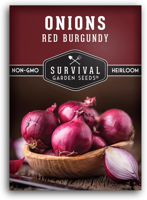 Red Burgundy Onion Seeds for Planting Sweet Mild Short Day Red Onions