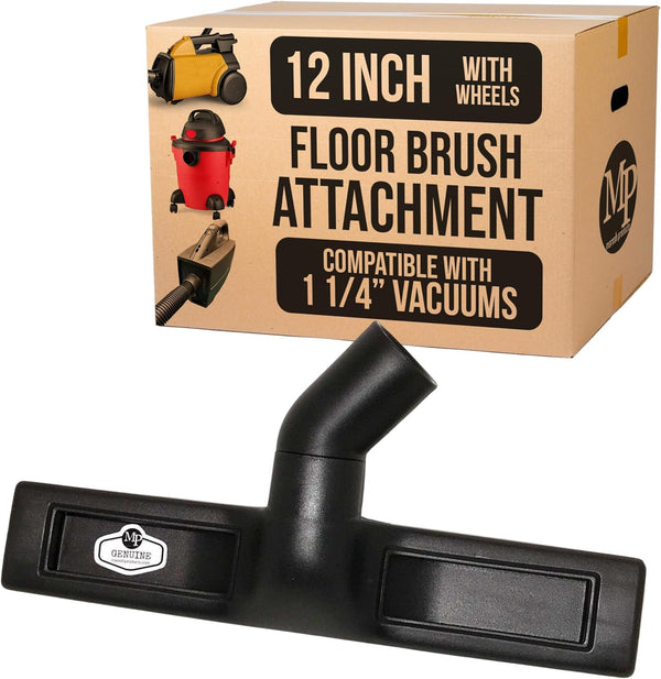 MP Maresh Products Vacuum Brush Attachment, 12" with Wheels, Compatible with Central Vac