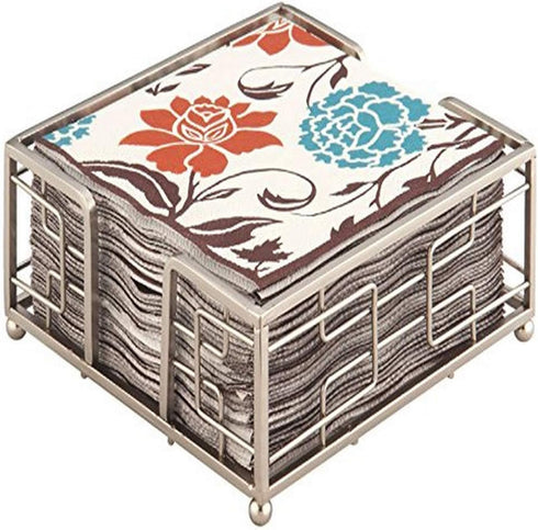 Boston International Lunch Napkin Caddy, Brush Nickel Hampshire by Boston International