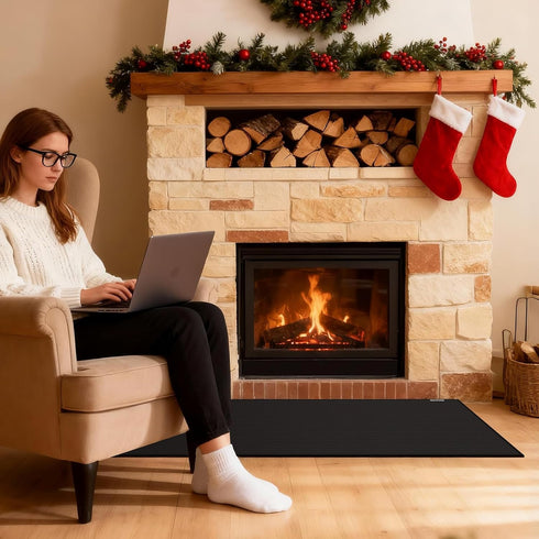 42x24 inches Hearth Rugs for Fireplaces Fire Resistant Mat, Fireproof Fireplace Mat Hearth Area Rug, Hearth Pad