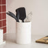 BINO | Matte Marble Kitchen Utensil Holder for Countertop | Utensils Caddy | Cooking Spatula Crock
