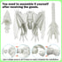 3D Extra Large Dynamic Printed Glow in The Dark Dragon Egg with Dragon InsideOpen and Close Mouth with Wings Movable