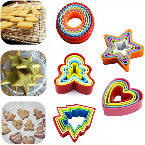 Mayata 5 Set Random Style Cookie Cutter Cake Mold for DIY Biscuit and Cake