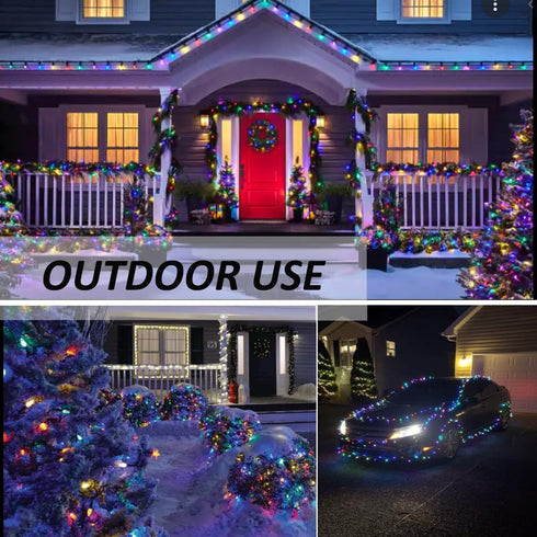 40ft 120 Solhice Christmas Lights USB Powered for Car LEDs, Mini String Lights with Remote Control, Multicolor Xmas