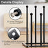 pickpiff Free Standing Shoe Racks - Black Metal Boot Rack for Dorm Room, Closet, Entryway, Fits 6 Pairs