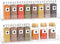 Acrylic Spice Rack Wall Mount, Hanging Spice Shelf Racks for Seasonings, Kitchen Spice Jars Wall Organizer Storage