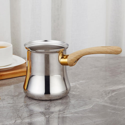 Set, 720ml(24oz),Coffee SANQIAHOME Quality Turkish Coffee Pot Maker, Chai Pot, Arabic,Briki Greek Coffee Pot, Coffee