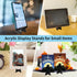 20 Pack Black Card Stands, Acrylic Mini Sports Card Holder for Displaying Trading Cards, Baseball Cards, Coins