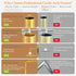 31"-110'' 31"-64" Over The Table Rod Stand with Clamps Adjustable Length Height Gold Table Balloon Arch Stand
