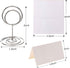 24 Pcs Premium Mini Place Card Holders with 24 Pcs Place Cards - Cute Table Number Holders for Weddings & Parties