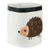 Collapsible Storage Bin Basket for Bedroom, Nursery, Playroom, 17x18" Diameter - Hedgehog