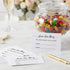 50 Pack 3.5" 2" YUBAIHUI Guess How Many Game Cards Candy Jar Guessing Cards for Baby Shower Games Prizes, Bridal Shower