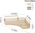 Counter Countertop 1 YCIA&DONE Corner Bathroom Organizer, Makeup Organizer for Vanity, Skincare Cosmetic Perfume Tray