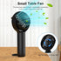 2 IN 1 Mini Portable Handheld Fan with Keychain Stand, Personal Powerful Cooling Fan, USB Rechargeable, Black