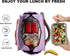Joymee Insulated Lunch Bag for Women, Reusable Leakproof Cooler Tote with Bottle Holder and Side Pockets