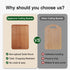 Sapevora Set 15.7x11.2&11.8X7.9IN Solid Teak Wood Cutting Board One Piece Non Glued Large Thick Crack Resistant Wooden