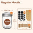 8 oz 24Pcs Set, ComSaf Small Mason Jars Bulk Half Pint Regular Mouth Mason Jar with Lids and Seal Bands, Glass Canning