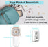 Handheld Mini Fan, 3 IN 1 Small Portable Fan, USB Rechargeable Folding Personal Fans with Strong Airflow 2 Speeds, Lanyard, Multi-Functional, 4 Colorful, Foldable Hanging Desk fan by GAITIR